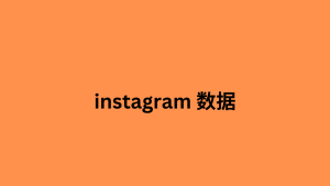 instagram 数据 